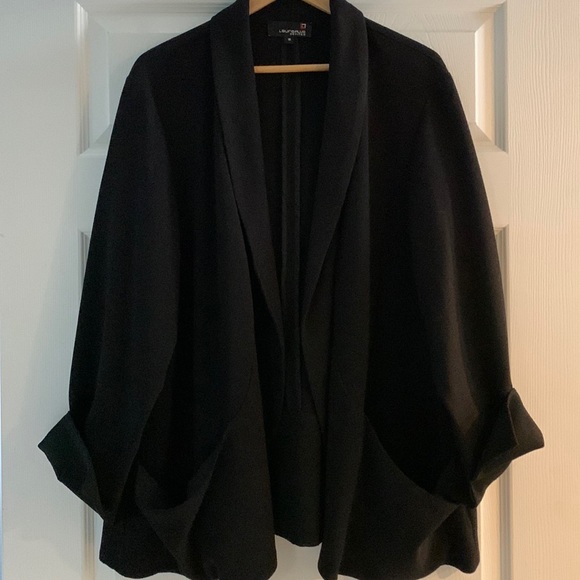 Laura Jackets & Blazers - Laura Plus Front Drape Blazer Sz Petite 18